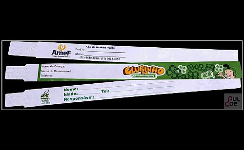 Pulseira Tyvek Ppersonalizada — foto 2