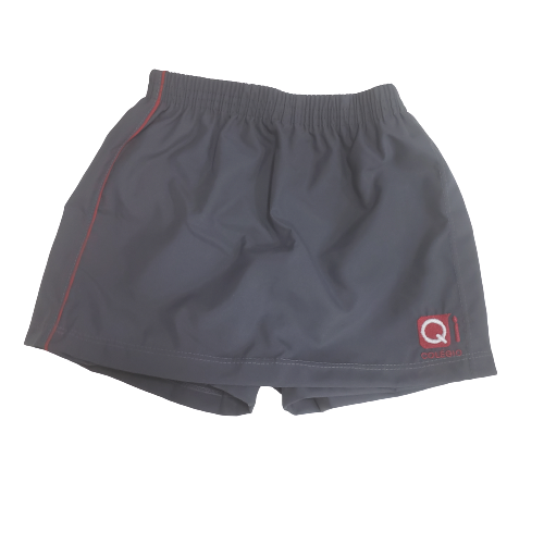 QI Saia Short Microfibra Cinza