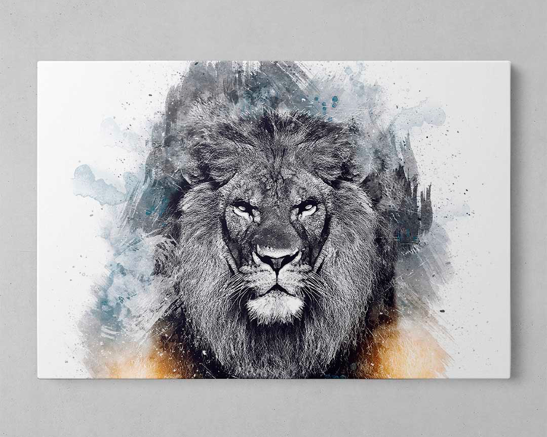 Quadro Decorativo Leões - Em Canvas