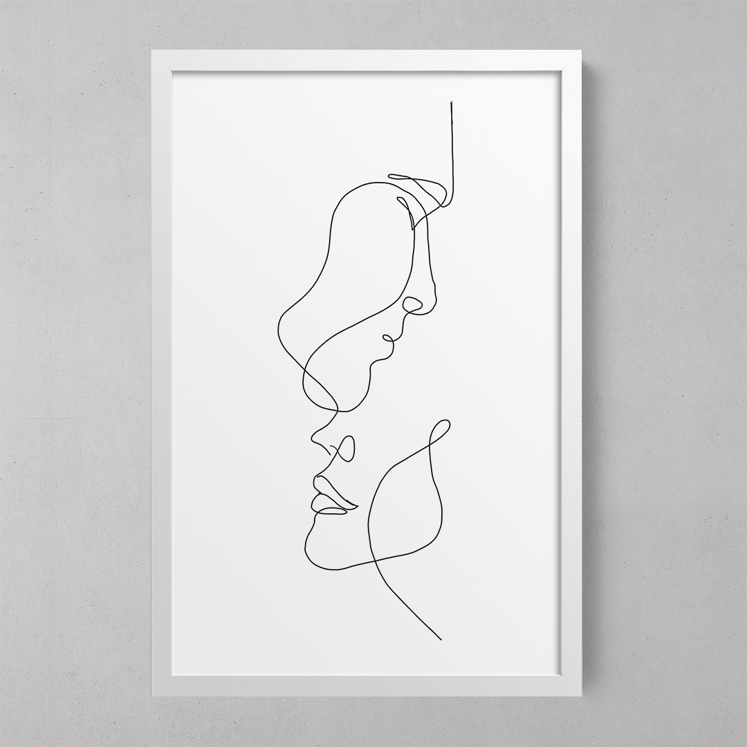 Quadro Decorativo Linhas - Em Canvas