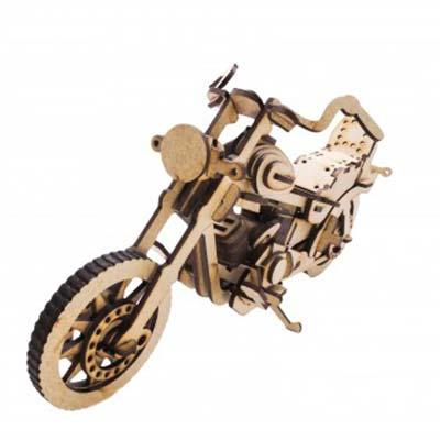 QUEBRA-CABEÇA 3D - MOTO CUSTOM cortada a laser
