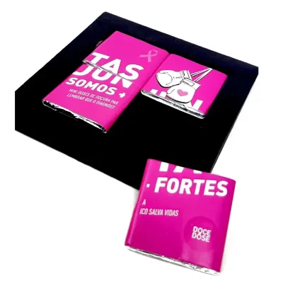 Quebra Cabeca de Chocolate Outubro Rosa