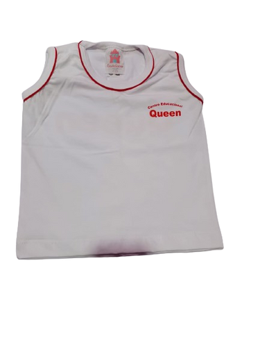 Queen - Camisa Sem Manga Branca