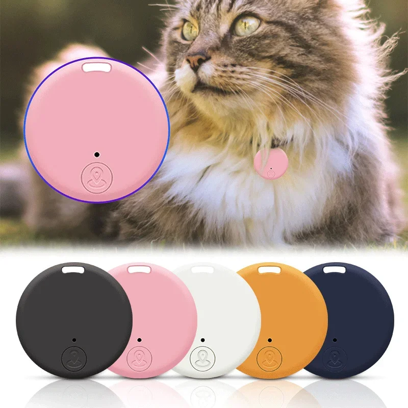 Rastreador GPS Circular para Animais de Estimação e Crianças com Bluetooth 5.0 - Dispositivo Antiperda e Localizador Inteligente para Cães, Gatos e Pertences Valiosos