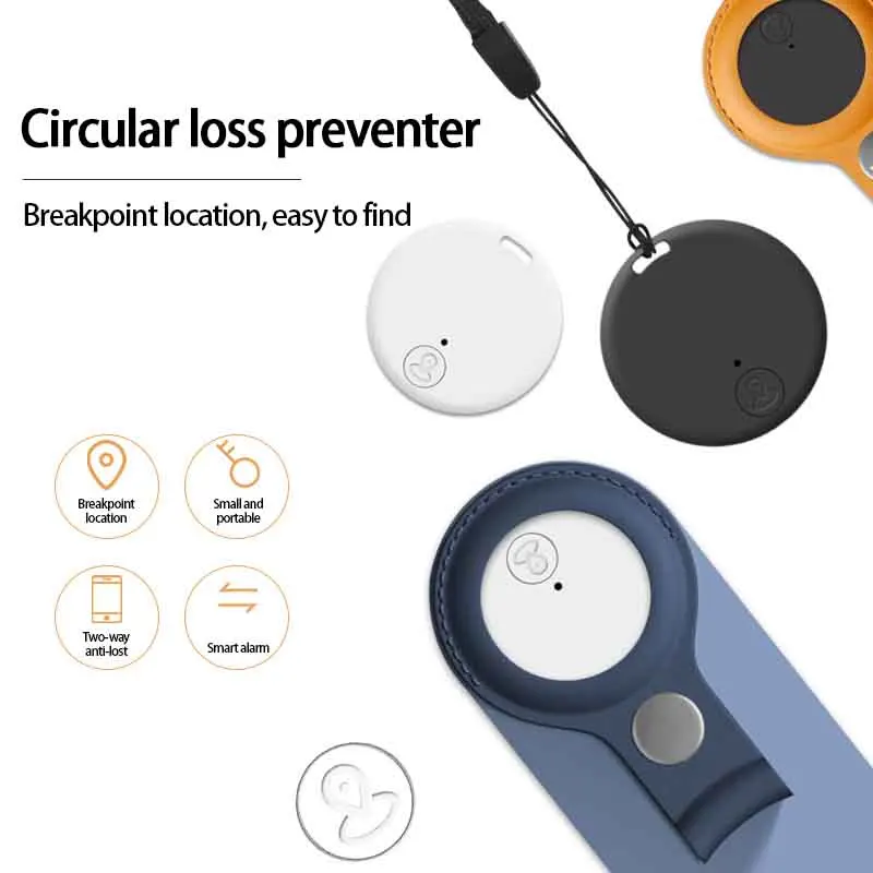 Rastreador GPS Redondo Inteligente para Animais de Estimação e Crianças, Dispositivo Anti-perda com Localização em Tempo Real