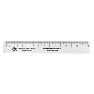 Regua Acrilica 15 cm Personalizada