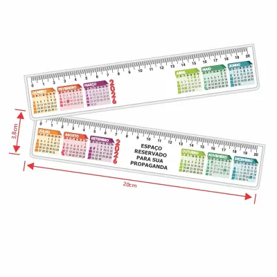 Régua de 20 cm em offset