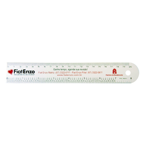 Regua de Aluminio de 30 cm Personalizado