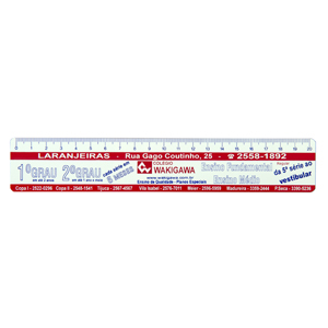 Regua de Pvc Ate 30 cm Personalizado