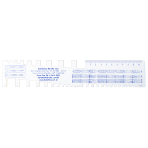Regua de Pvc Transparente Para Divulgacao