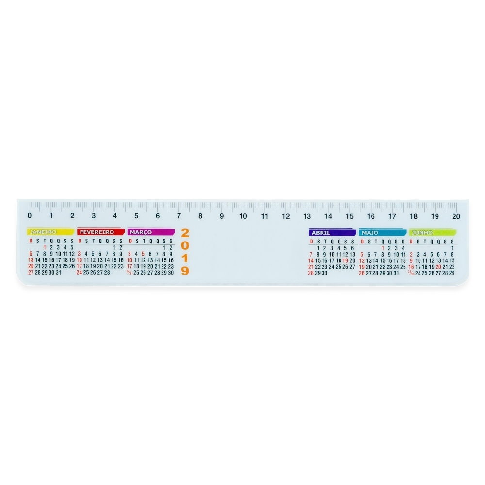 Régua Plástica 20cm Personalizado — foto 2
