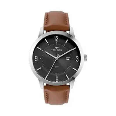 Relogio de Pulso Com Calendario Mostrador Preto