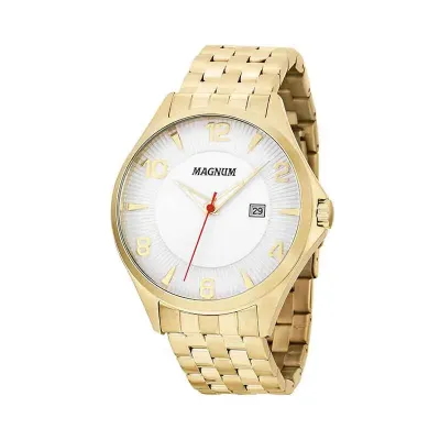Relogio Magnum Dourado a Prova Dagua