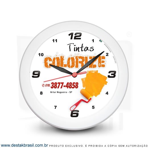 Relógio Parede Personalizado para brinde - Ed