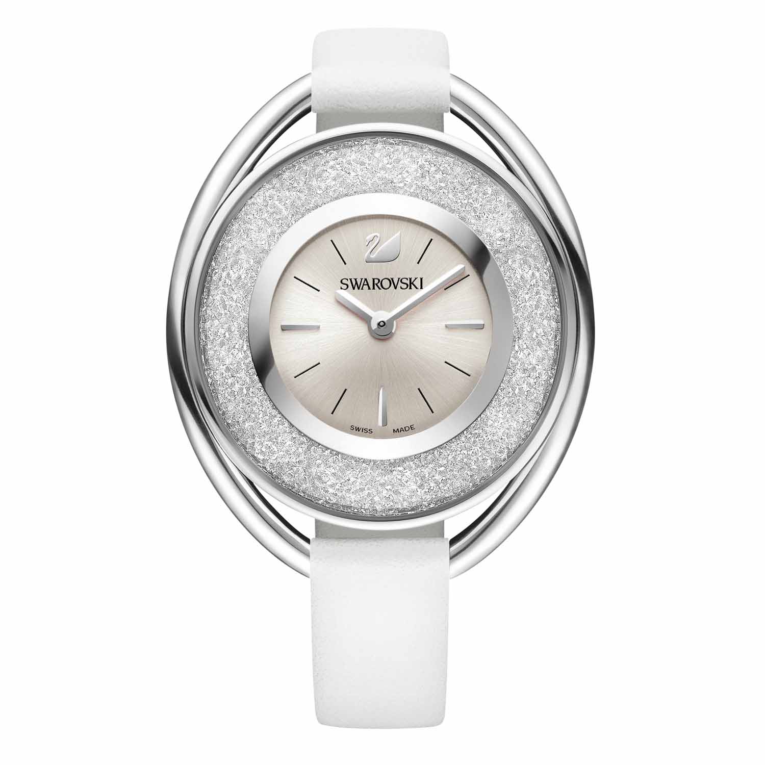 Relógio Swarovski Crystalline Oval em Inox 1700 Cristais