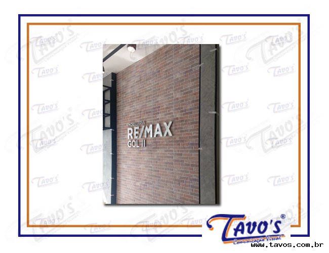 Remax - Letra Caixa Aço