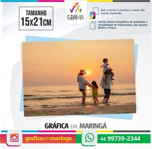 Revelação 15 x 21 cm 15 x 21 cm Papel Fotográfico 4x0 Brilho ou Fosco