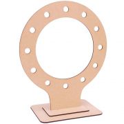 Ring light mdf 67cm 12 furos base dupla camarim moldura luz