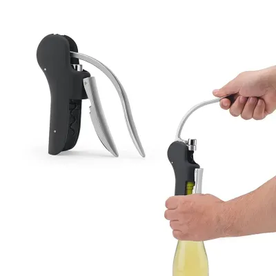 Saca Rolhas em Abs Com Alavanca Automatica