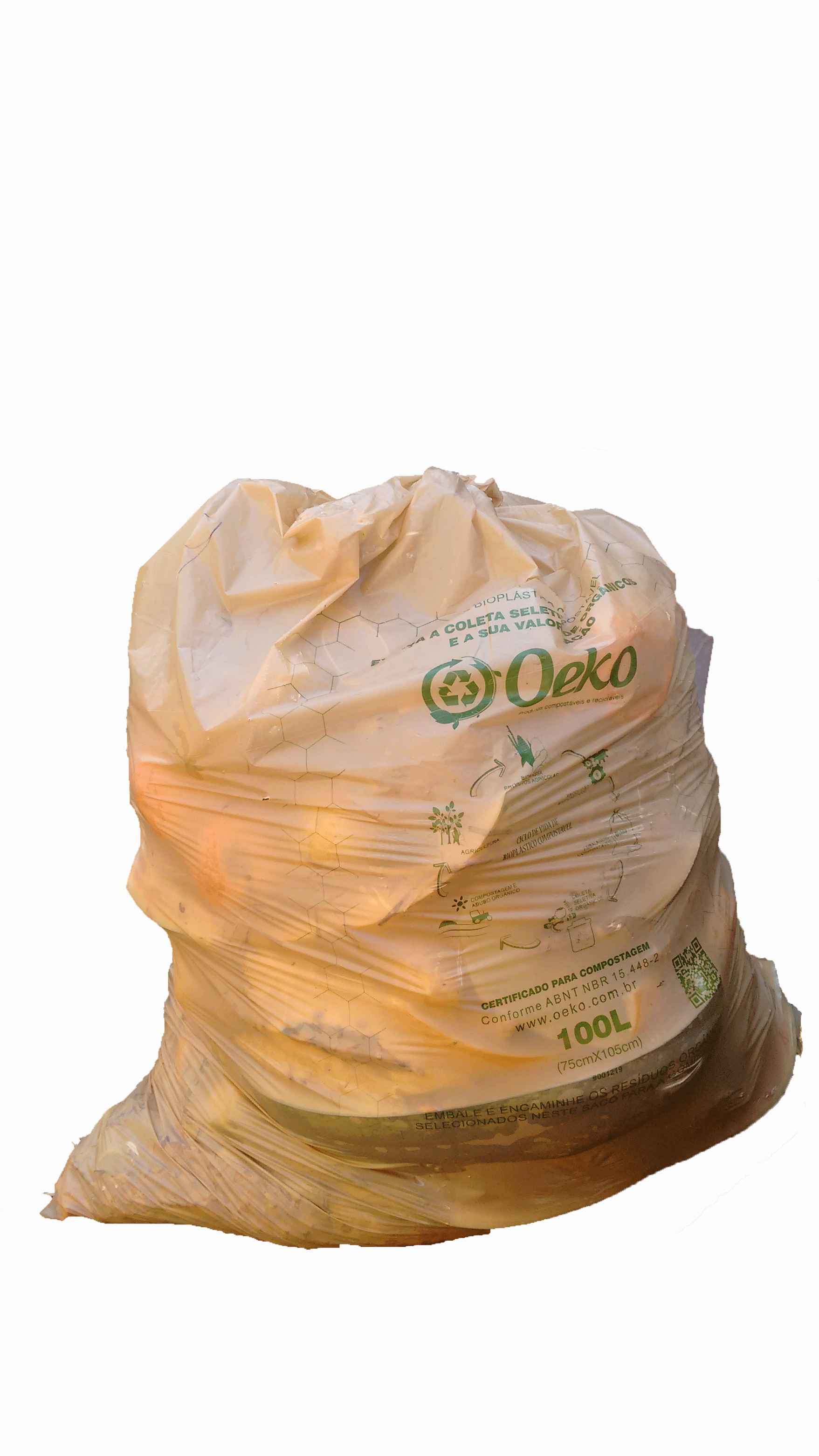 SACO EM BIOPLÁSTICO COMPOSTÁVEL – 100 LITROS (100 unidades)