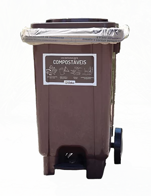 SACO EM BIOPLÁSTICO COMPOSTÁVEL – 80 LITROS (20 unidades)