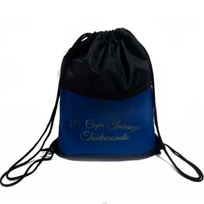 Saco Mochila Com Bolso em Nylon