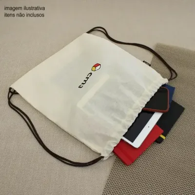 Saco Mochila Ecologico 2 Algodao Leve