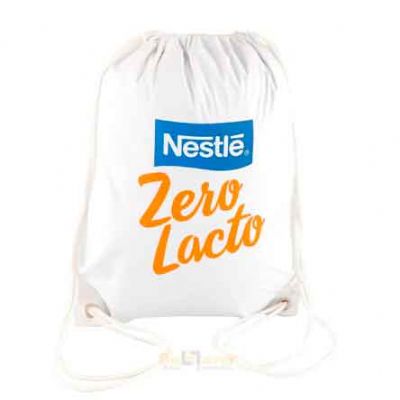 Saco Mochila em Nylon Com Estampa