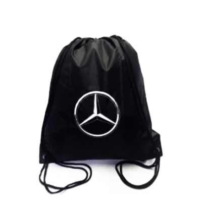 Saco Mochila Preto Personalizado em Nylon