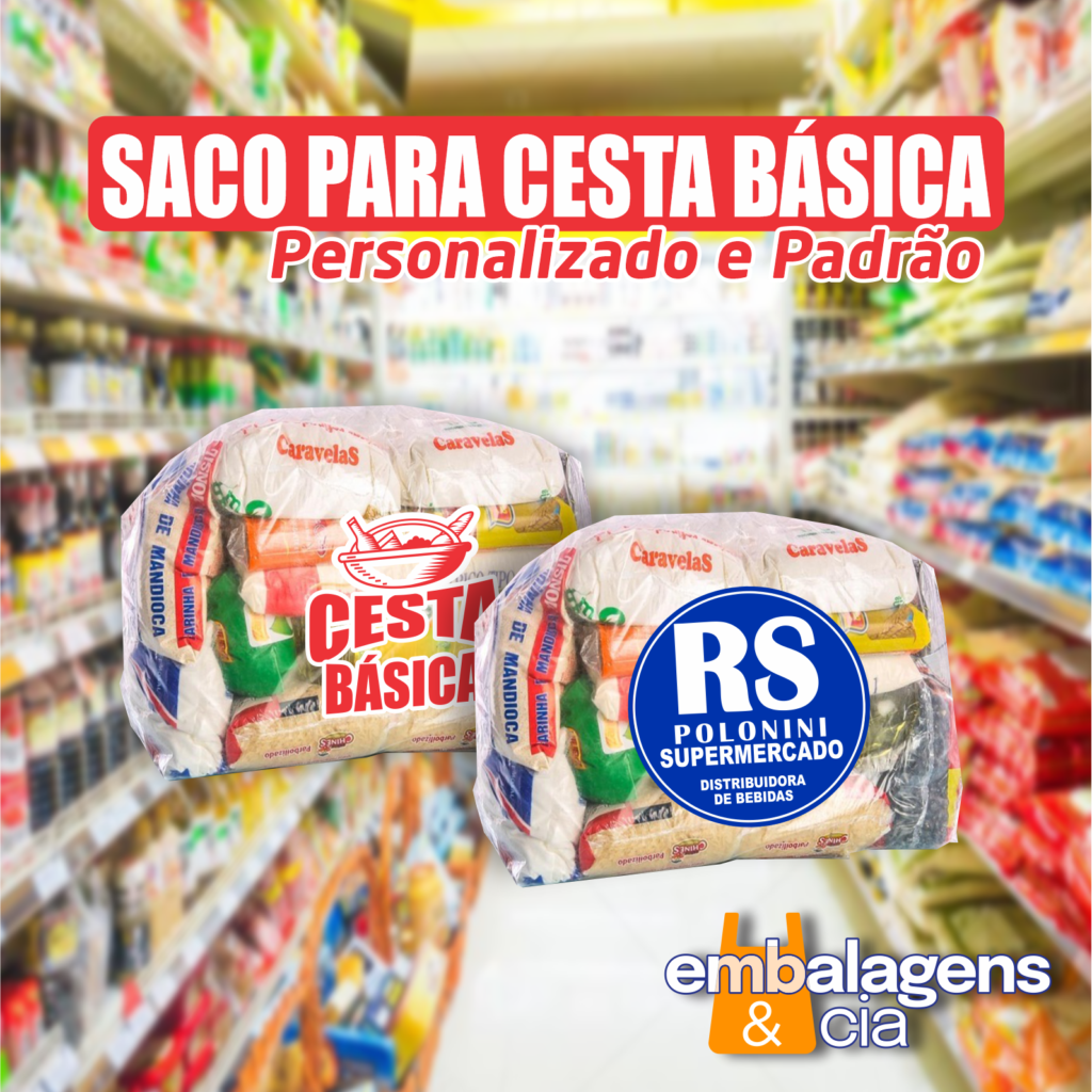 Saco para cesta básica