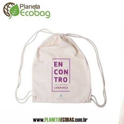 Sacochila de algodão
