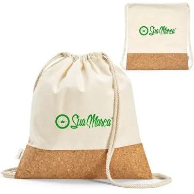 Sacochila Personalizada Eco de Algodao
