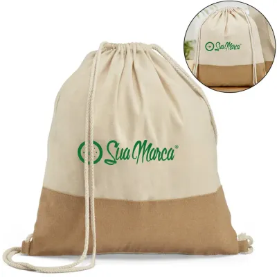 Sacochila Personalizada Ecologica de Algodao