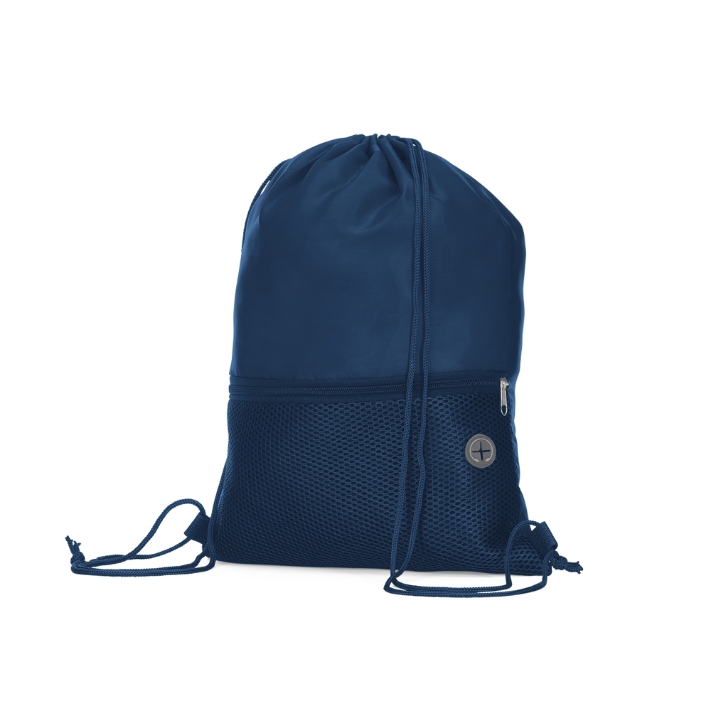 Sacochila poliéster com bolso e saída para fone de ouvido 43 x 31