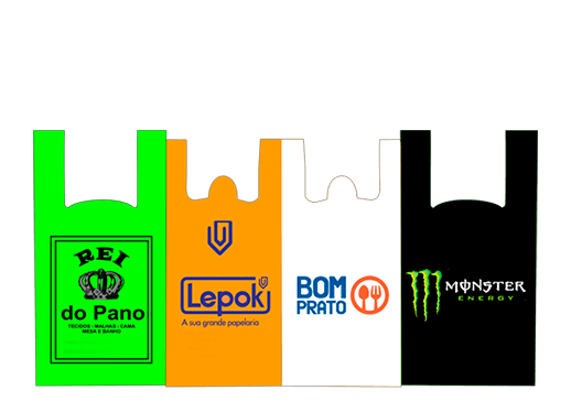 Sacolas plásticas personalizadas resistentes