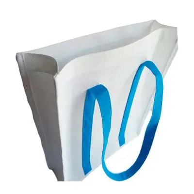 Sacola de TNT com alça azul