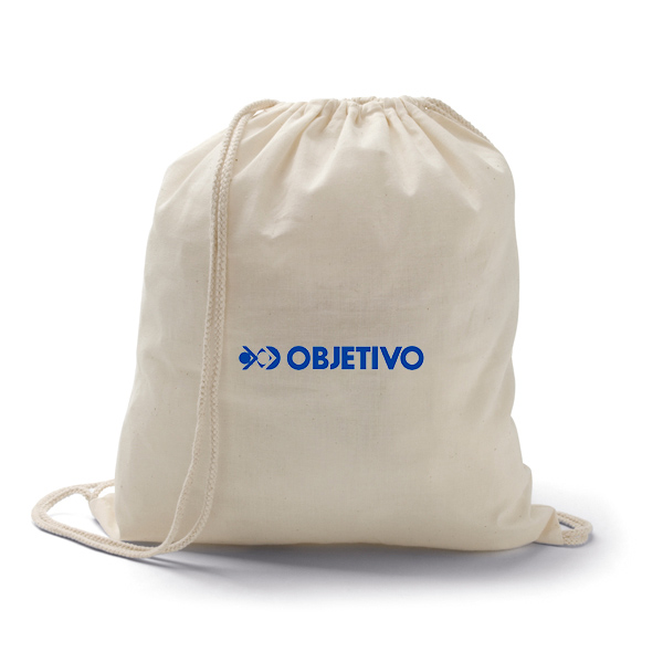 Sacola Ecológica tipo mochila em algodão