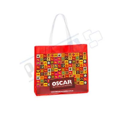 Sacola em Alclear Colorido e Alca de Pvc