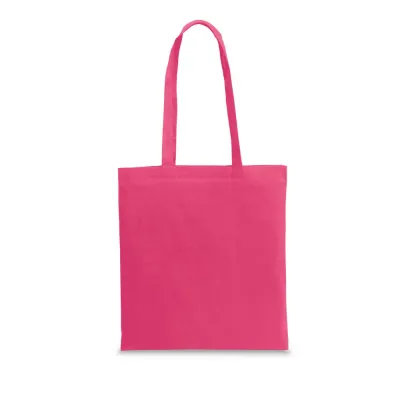 Sacola em algodão e poliéster reciclado sem tingimento - rosa