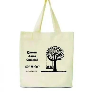 Sacola em Algodão Personalizada