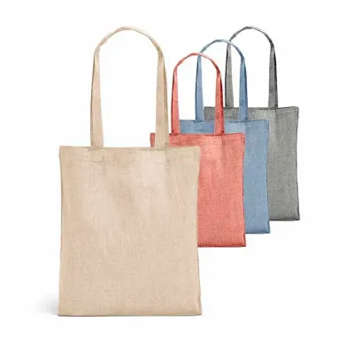 Sacola em algodão reciclado com opção de cores