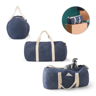 Sacola Esportiva ou Viagem em Denim Reciclado 25 l