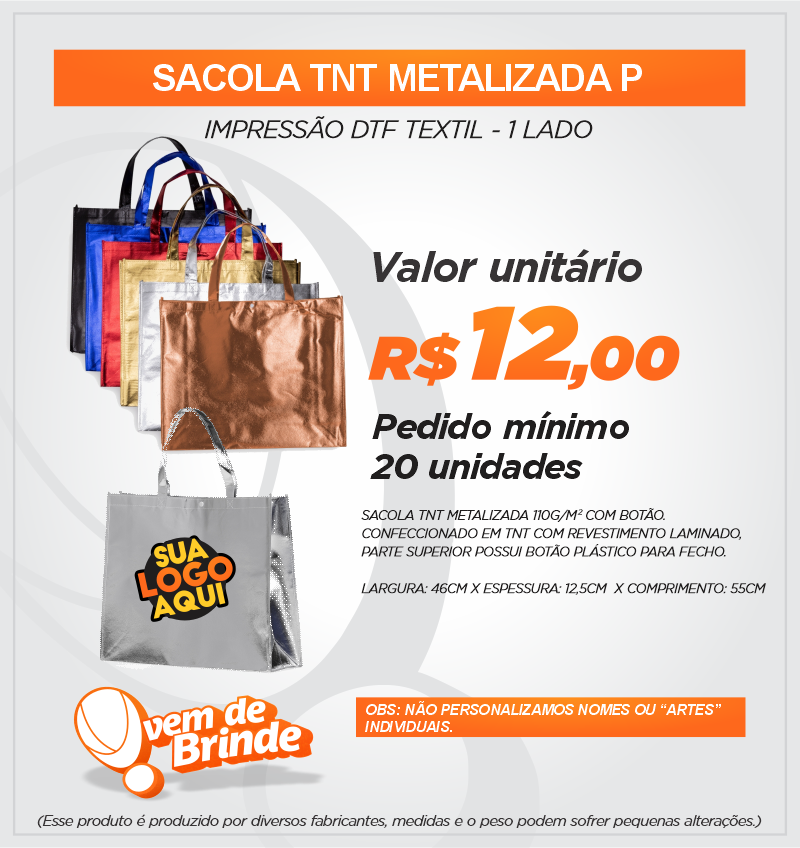 Sacola Metalizada P