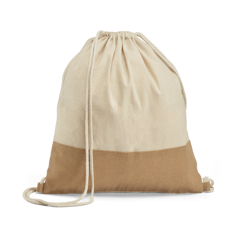 Sacola Mochila de Algodão com Juta | AL92919