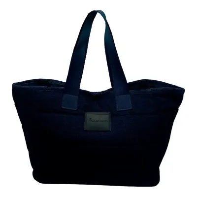 Sacola Para Praia Tecido Atoalhado e Nylon
