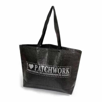 Sacola personalizada de Ráfia Convencional Alça em Tecido Mão / ombro Tamanho: 48 alt.x 42 larg.x...