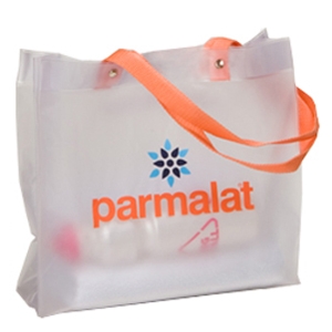 Sacola praia PVC sarja 0.20 alças polipropileno 36x33x11
