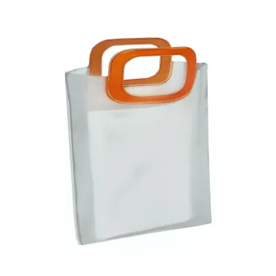 Sacola Pvc Com Fole Lateral