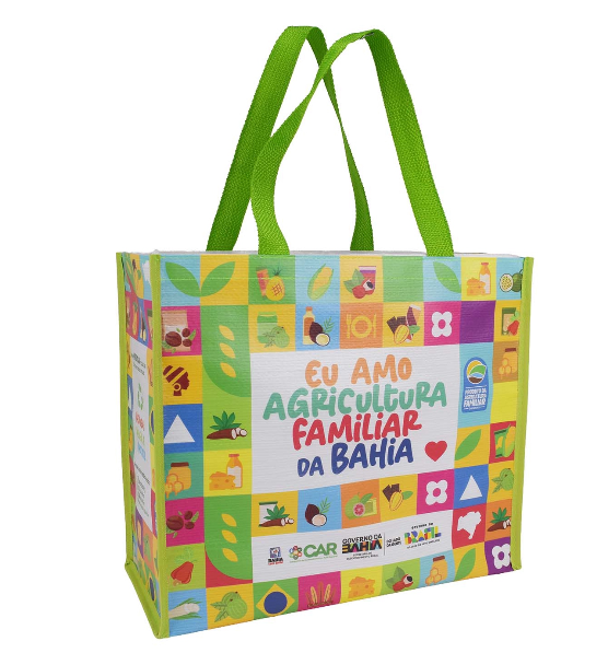 Sacola Ráfia - 40x35x18cm - Personalização Digital Total - Costura