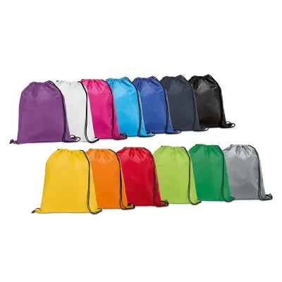 Sacola Tipo Mochila em 210d Com Cordoes em Preto